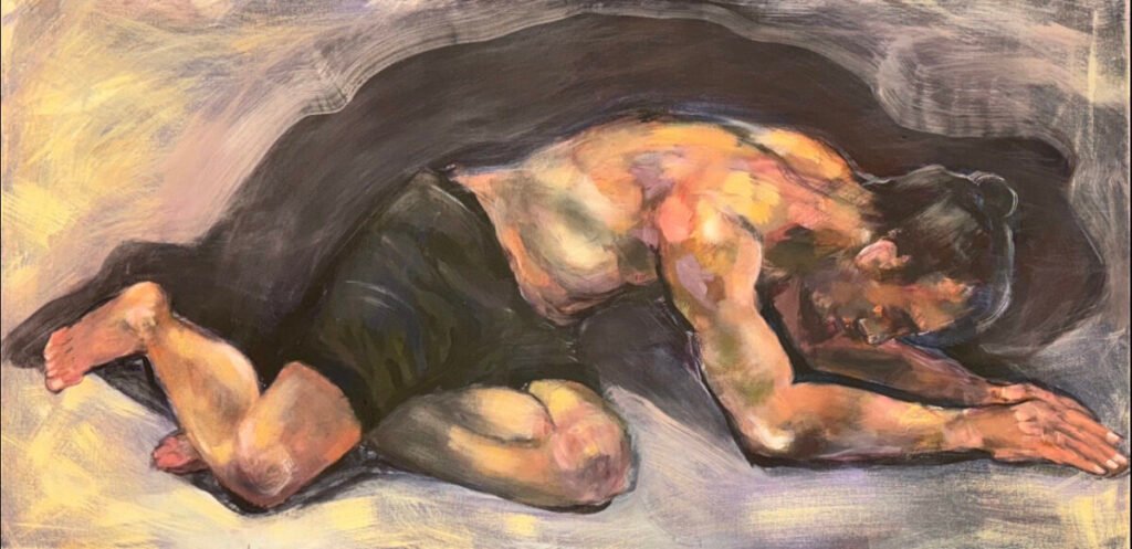 Surrender, 2024. by Minoo Hassani Sadi, exhibited at Domio Gallery.