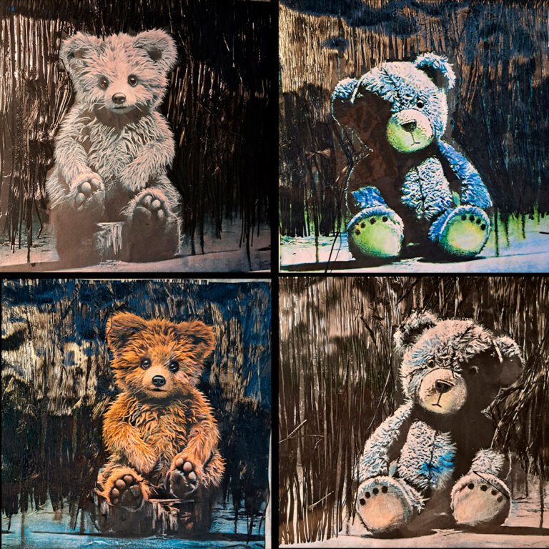 Teddy Quartet, 2025. by Reinhard Riedel, exhibited at Domio Gallery.