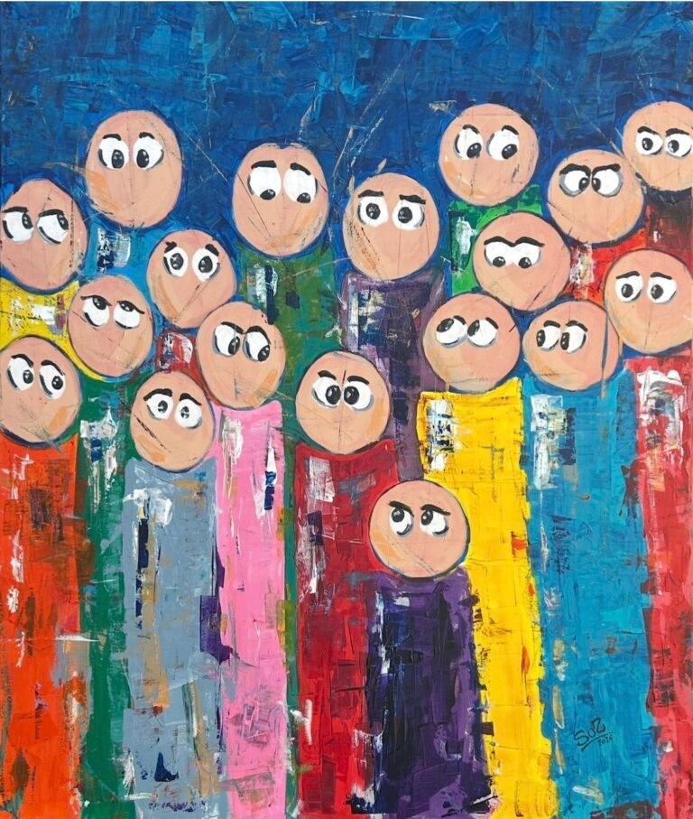 My family, 2026. by Suzanne Braidy, exhibited at Domio Gallery.