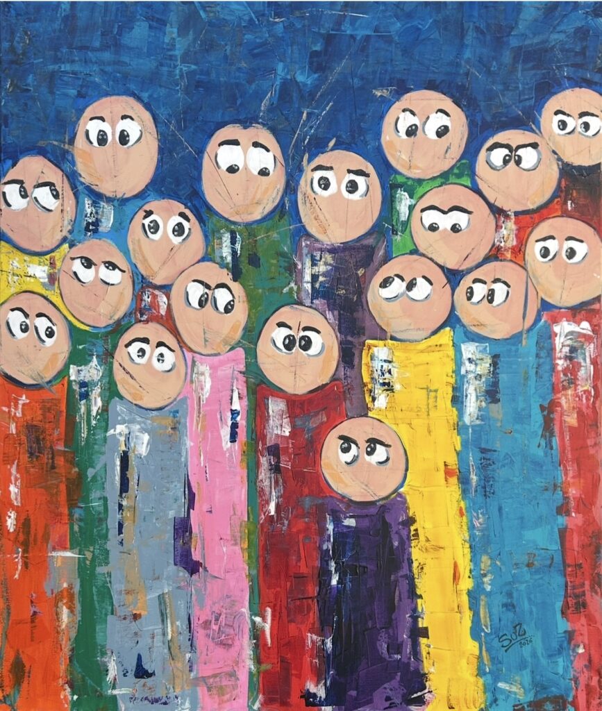 My family, 2026. by Suzanne Braidy, exhibited at Domio Gallery.