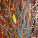 Tree of love, 2026, acrylic by Iryna Morris, exhibited at Domio Gallery.