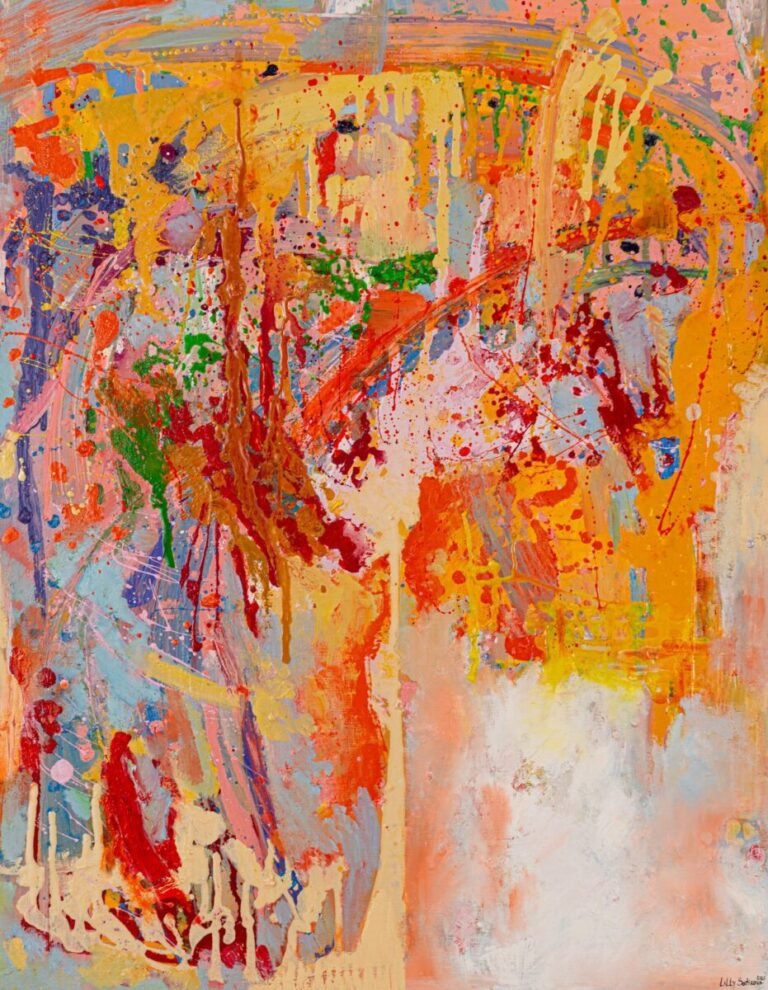 Spring, 2025,oil on canvas, 90x70cm, 7100Euro by Lilly Sotirova, exhibited at Domio Gallery.