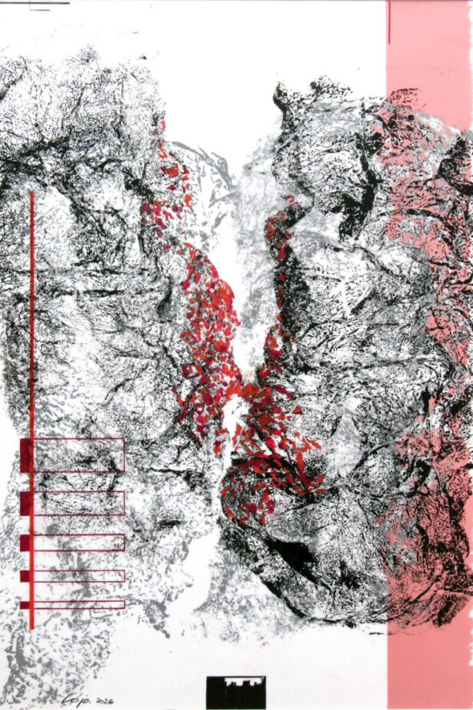 Doublered 05, 2026. by Lothar Janssen, exhibited at Domio Gallery.