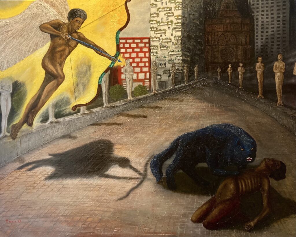 Eros defeat the depression, 2026. by Jorge Humberto Tapia Perez, exhibited at Domio Gallery.
