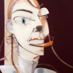 Kirsty Bushell as Juliet with black nose, 2026. by Tim Clarke, exhibited at Domio Gallery.