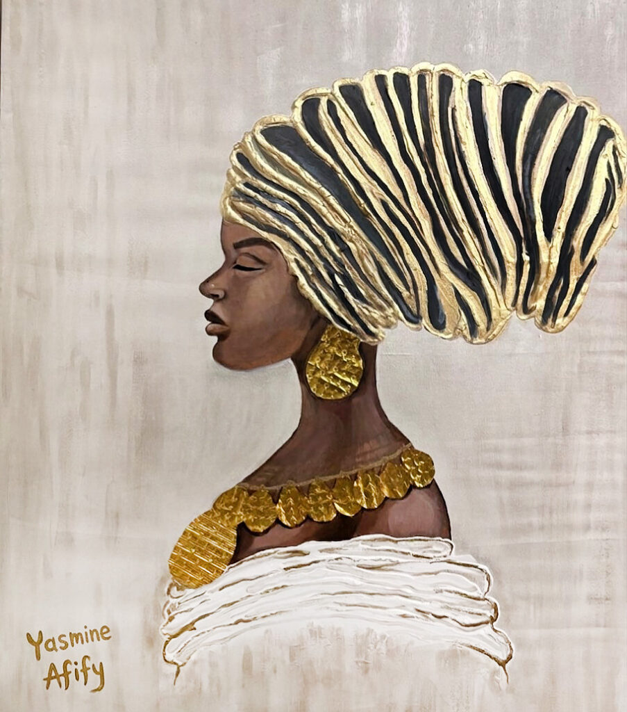 African Queen, 2026. by Yasmine Afify, exhibited at Domio Gallery.