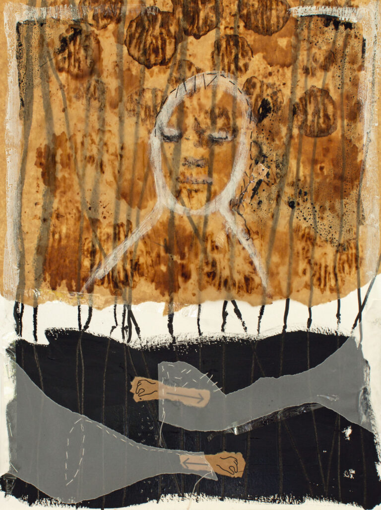 Selfportrait with very little hands, 2025. by Julia Breit, exhibited at Domio Gallery.