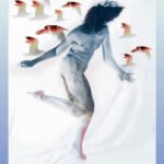 Self-portrait in flight, 2025. by Brechin Flournoy, exhibited at Domio Gallery.