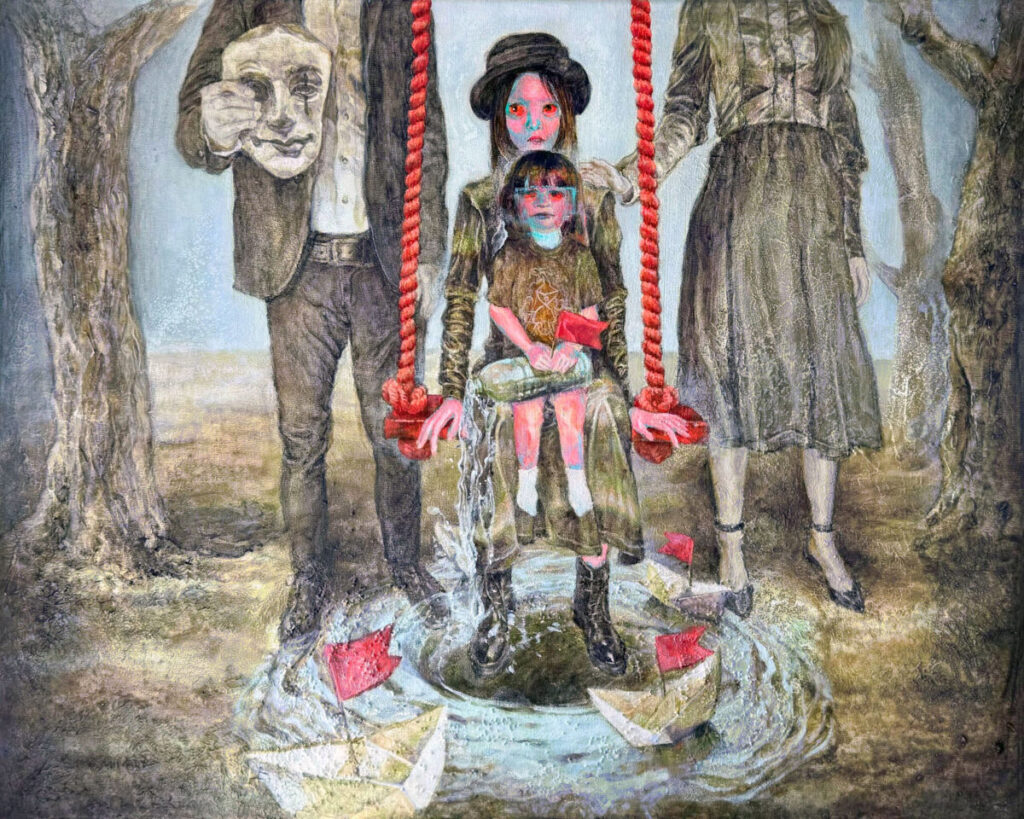 Rule of Dreams-Family Photo, 2025. by Huaixuan Xiang, exhibited at Domio Gallery.