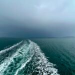 On the Ferry, 2022. by Brigitte B Burckhardt, exhibited at Domio Gallery.