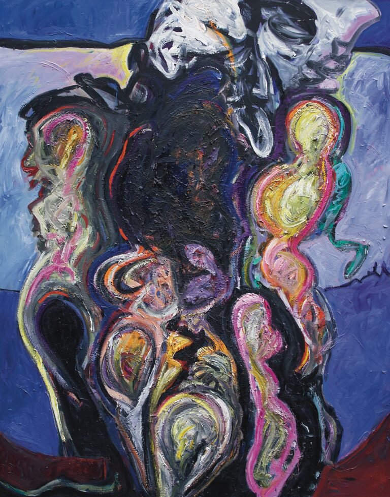 “lonely”, oil on canvas, 190 x 150 cm. by Müller Dieter, exhibited at Domio Gallery.