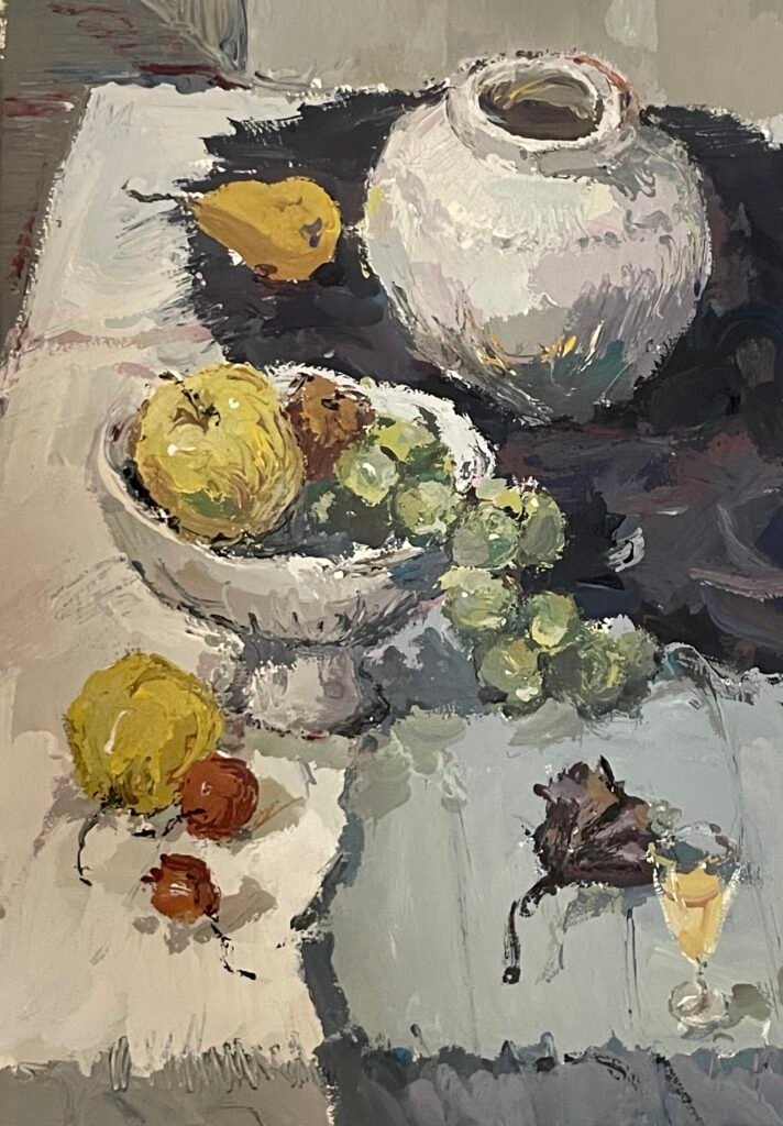 Nature morte, 2012, Peinture à gouache,27cm*39cm,70€ by Shuting Chen, exhibited at Domio Gallery.