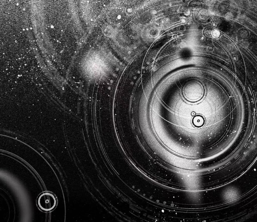 A Fragile Orbit, 2026, Digital printing, 3814 × 3300 px by Yuhan, exhibited at Domio Gallery.