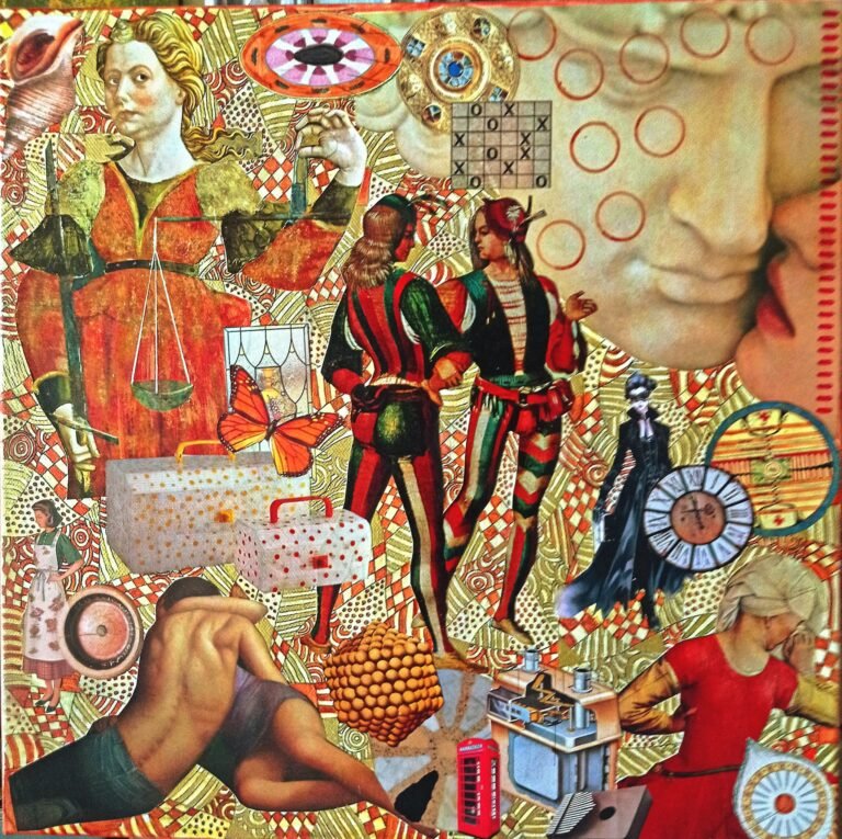 Emozioni, 2026, tecnica mista, 40×40, €300 by Maria Cristina Rossana Groppelli, exhibited at Domio Gallery.