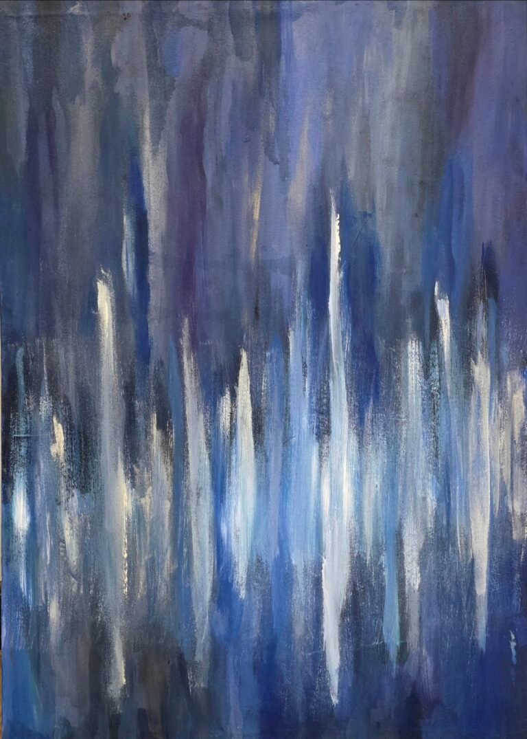 Release The Tension, Acrylic on Canvas, 50 cm x 70 cm, by Aya Emam, exhibited at Domio Gallery.