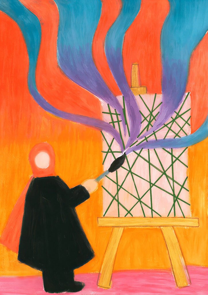 The Tale of A Dying Desperation, 2025. by H.M.Arafat, exhibited at Domio Gallery.